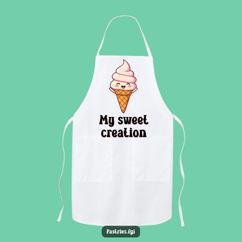 Funny Spinning Ice Cream Apron - Sweet Kitchen Joy Gift