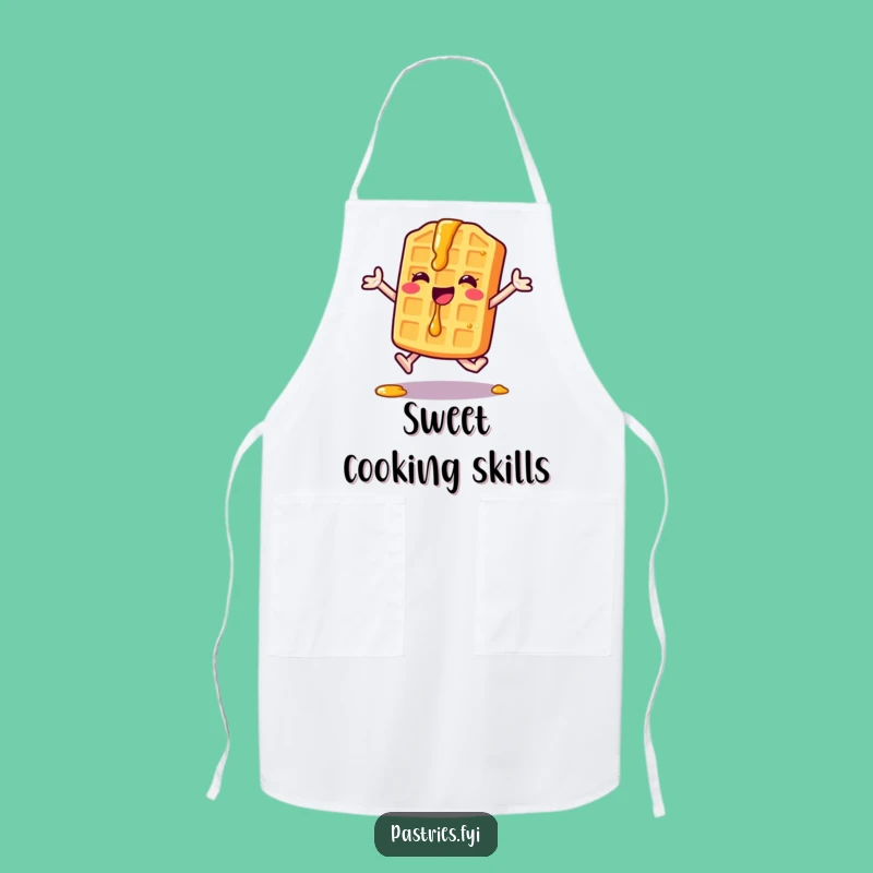 Funny Waffle Jumping Jack Apron: Cook Up Some Fun