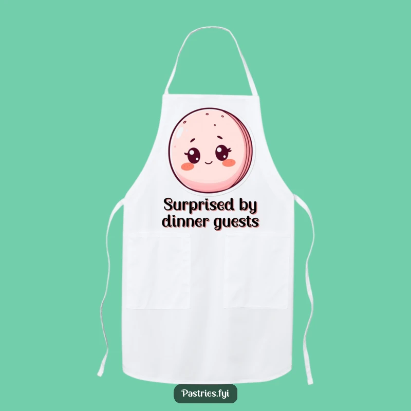 Funny Surprised Macaron Apron - Cook with a Smile & Surprise