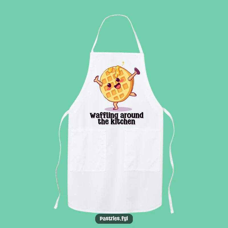 Funny Waffle Cartwheel Apron: Cook Up Fun in the Kitchen