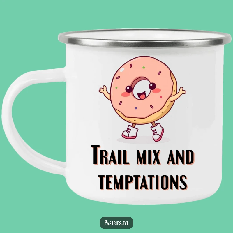 Funny Donut Jigging Camping Mug: Fuel Your Adventures with Sweet Merriment