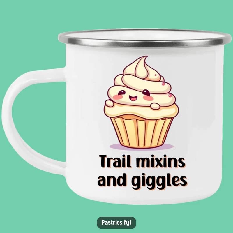 Funny Cupcake Adventure Mug - Hilarious Outdoor Dessert Fun