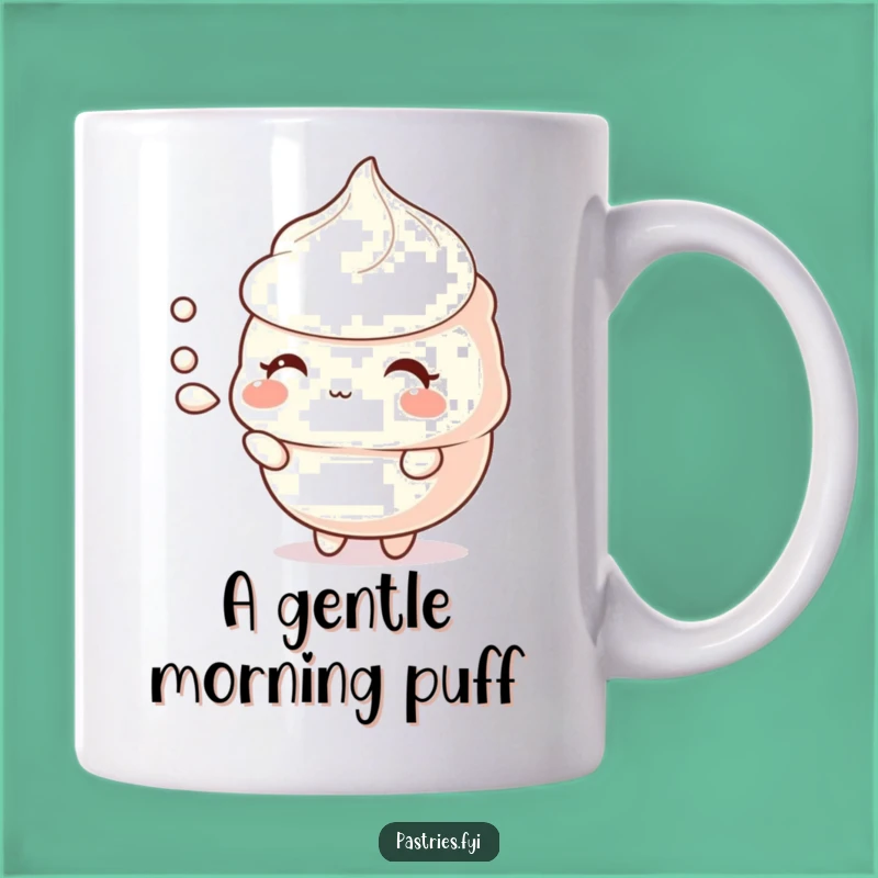 Funny Meringue Puff Mug: A Delicate Gift for Shy Sweet Lovers