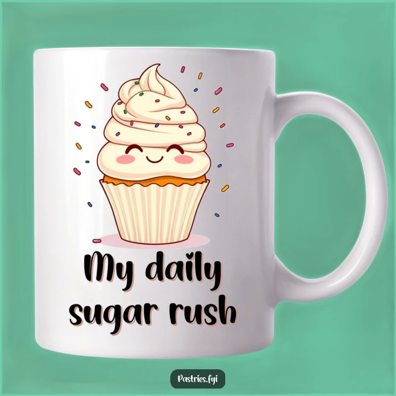Funny Cupcake Juggling Sprinkles Mug: A Sweet Treat Gift for Dessert Lovers