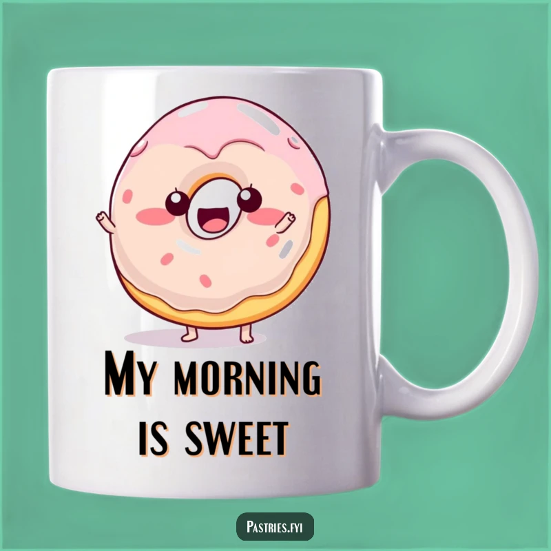 Funny Wobbly Donut Mug: Playful Jelly Character for a Sweet and Hilarious Gift