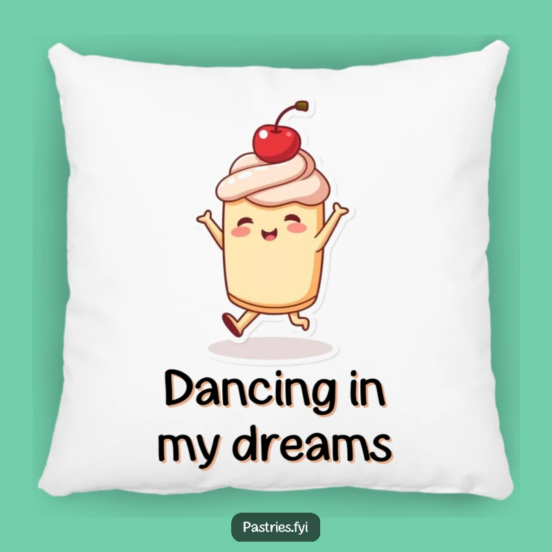 Funny Dancing Pastry Pillow - Comfy & Joyful Character Decor