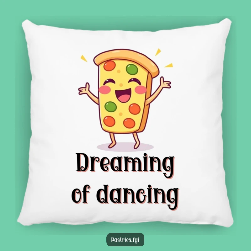 Funny Pizza Dance Pillow: Cozy Kawaii Comfort for a Hilarious Home