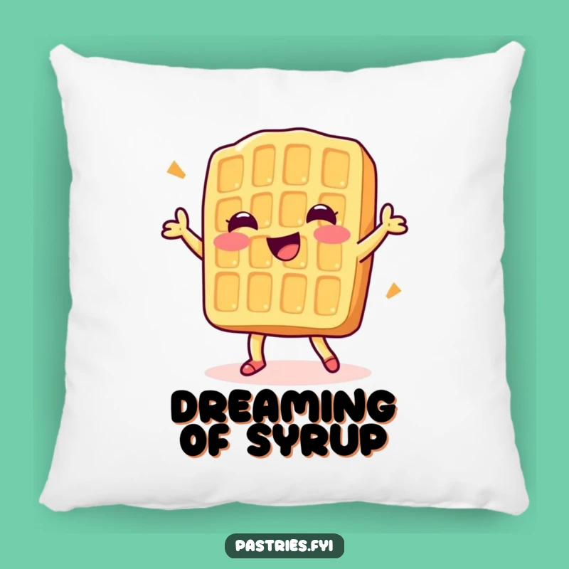 Funny Dancing Waffle Pillow: Cozy Up with Breakfast Joy!