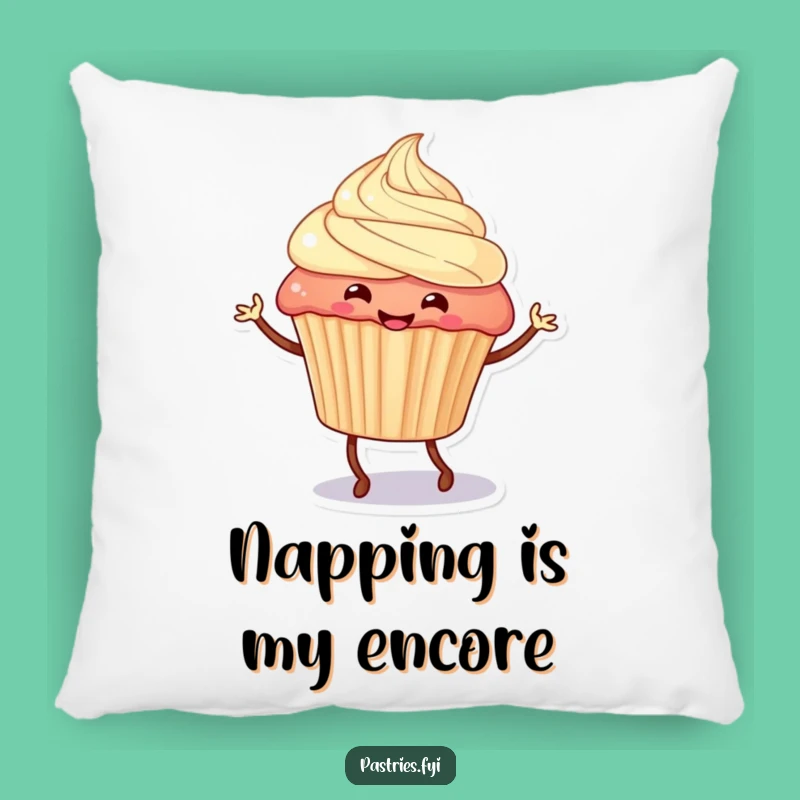Funny Dancing Cupcake Pillow - Cozy and Hilarious Accent for Your Sofa