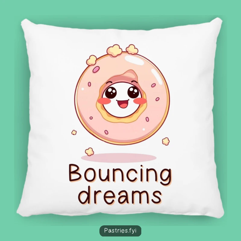 Funny Donut Hole Popcorn Pillow: Giggling Character Bouncing Cushion, Perfect Gift