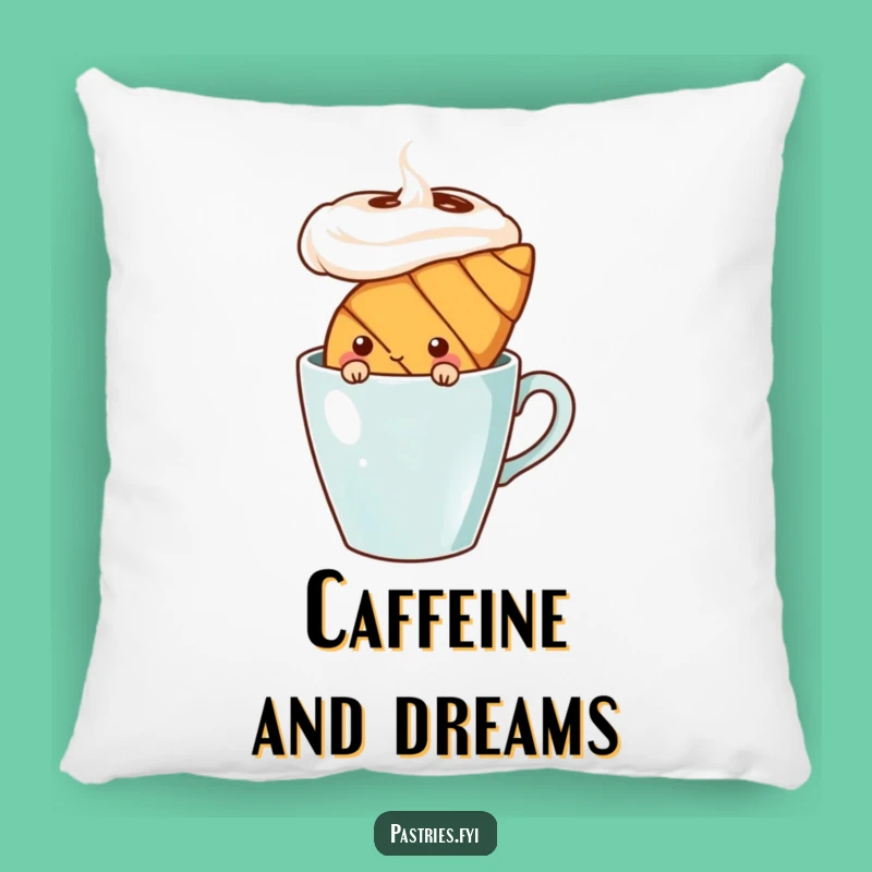 Funny Shy Croissant Pillow - Soft Comedic Pastry Decor