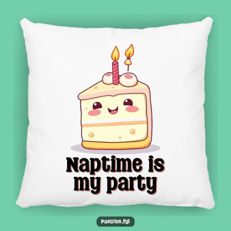 Funny Celebration Cake Pillow: Cozy Kawaii Comfort for Joyful Moments