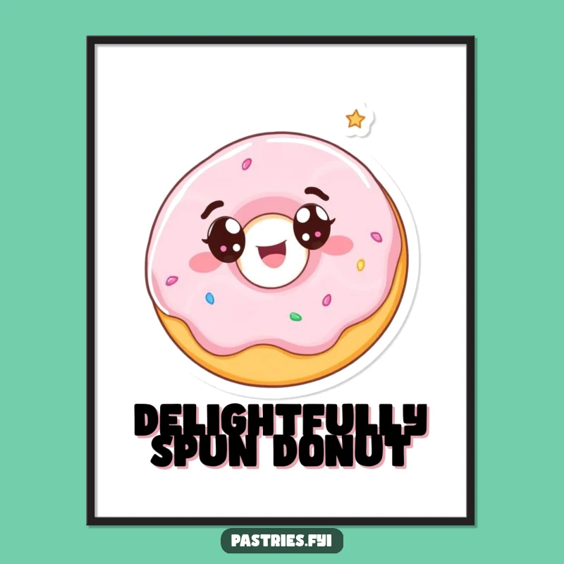 Funny Spinning Donut Digital Art - Instant Sweet Vibe Download