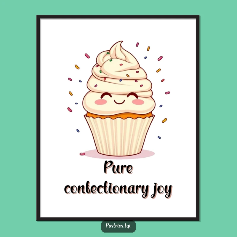 Funny Cupcake Sprinkles Juggling Digital Art: Instant Sweet Joy for Your Walls