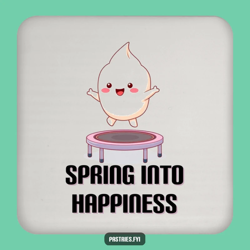 Funny Kawaii Meringue Coasters: Protect Surfaces with Sweet Bounces