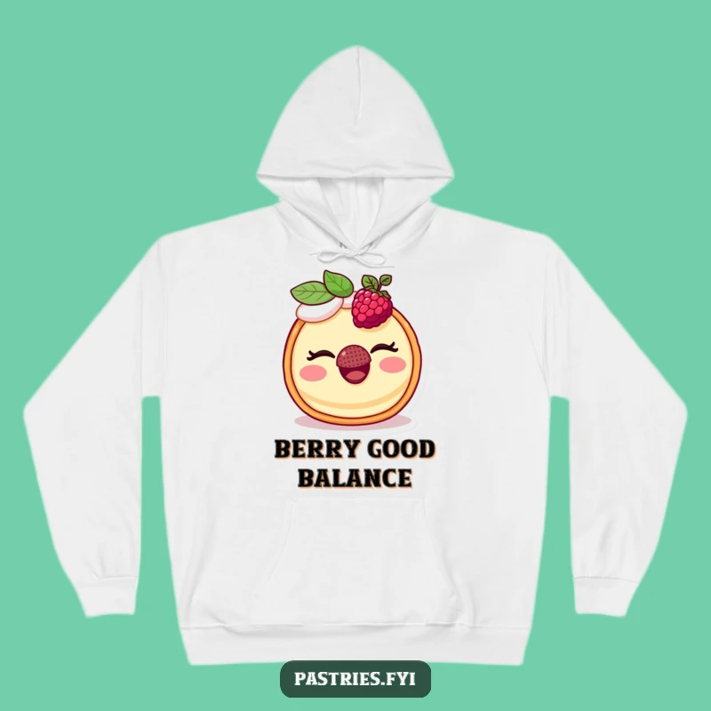 Funny Tart Hoodie: Cozy Up in This Hilarious Winking Raspberry Design, Ideal Gift!