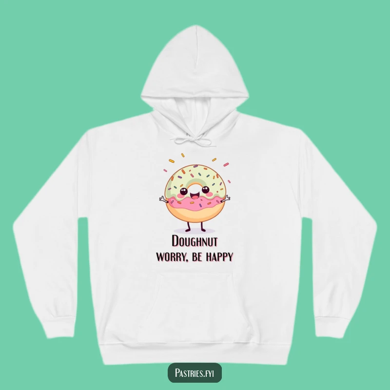 Cozy Sweets: Funny Donut Sprinkle Juggling Hoodie