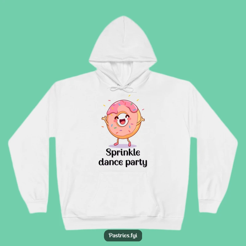 Funny Donut Dance Hoodie - Cozy Comedic Pastry Apparel