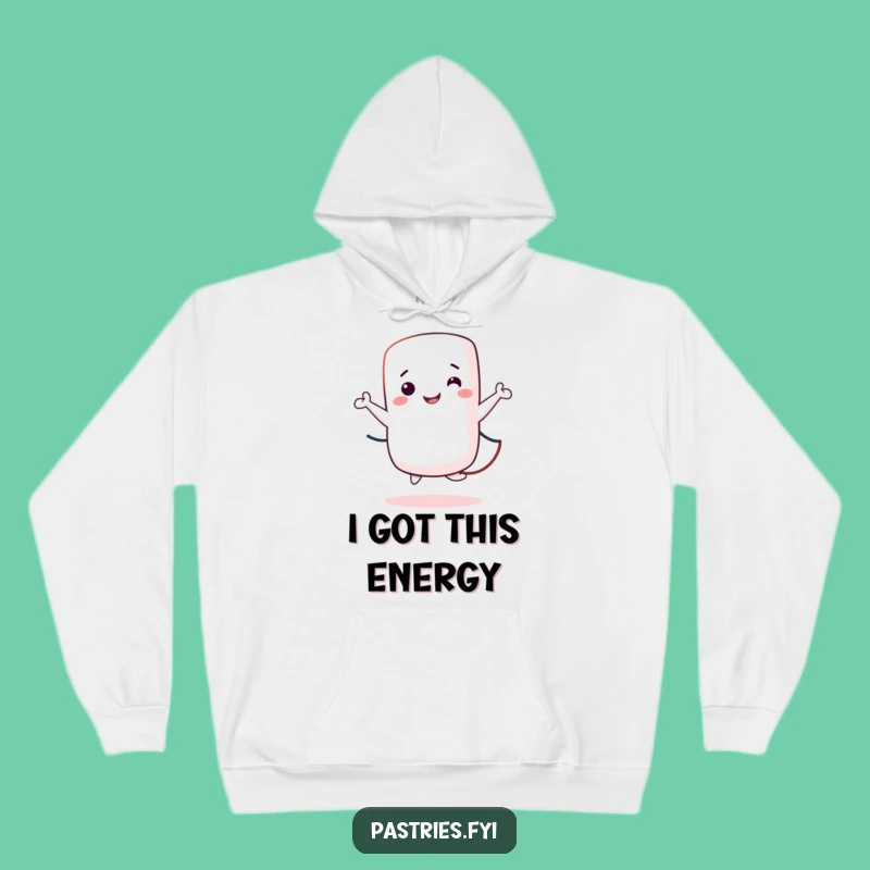 Funny Marshmallow Jumping Rope Hoodie: Cozy Comfort and Hilarious Cartoon Style!