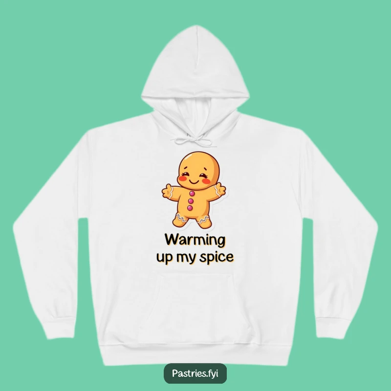 Funny Stretching Gingerbread Man Hoodie: Cozy Stretch Comfort Gift!