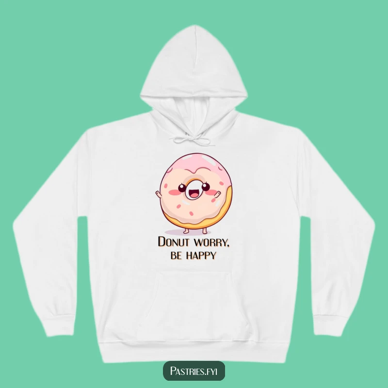 Funny Wobbly Donut Hoodie: Cozy Jelly Character Sweatshirt for a Playful, Hilarious Gift