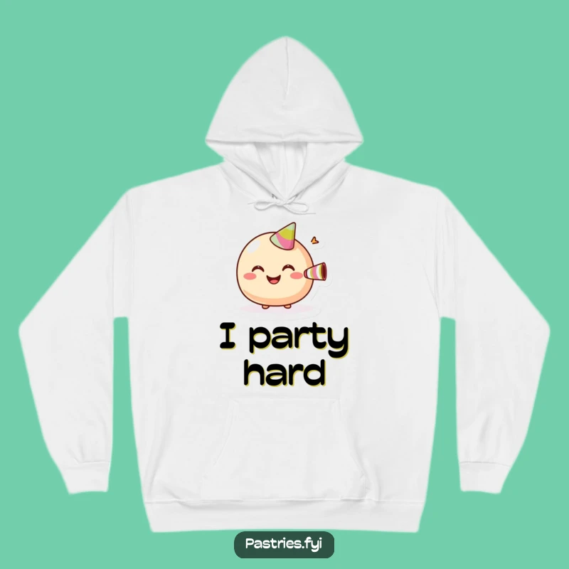 Cozy Funny Macaroon Party Hoodie: Stay Warm & Celebrate in Style - Perfect Gift!
