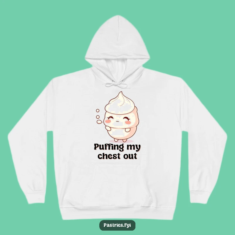 Funny Meringue Puff Hoodie: Cozy Up with Subtle Sweetness