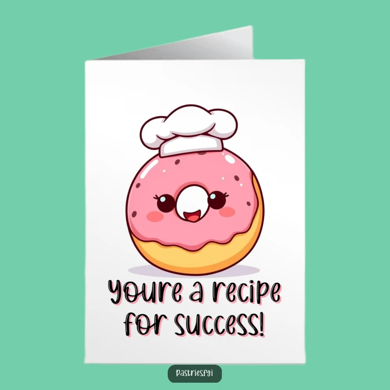 Free Printable Congrats Card: Chef Donut for a Sweet & Funny Downloadable Gift