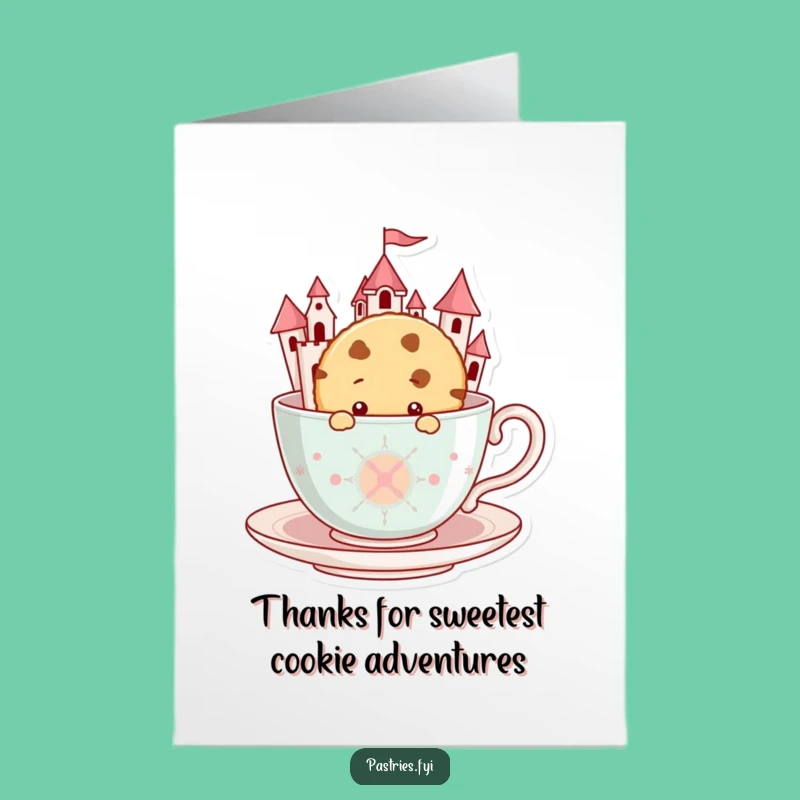 Free Printable Thank You Card: Cookie Castle Thanks from a Curious Pal!