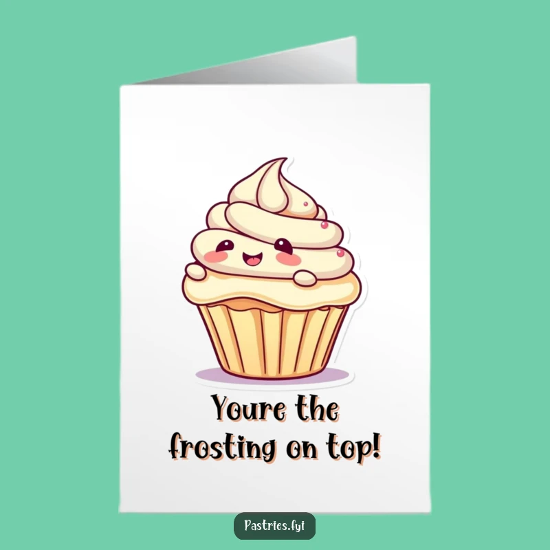 Free Printable Thank You Card: Giggling Cupcake Slides Funny Downloadable Gift