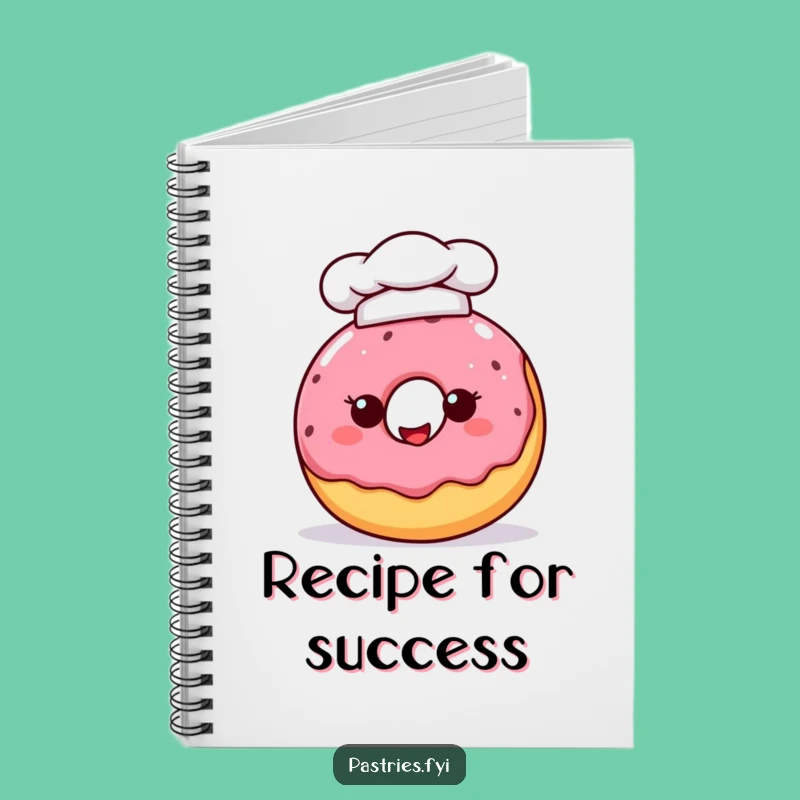 Funny Chef Donut Notebook - Jot Down Your Sweet Recipes!