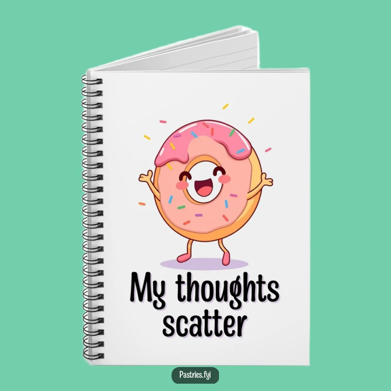 Funny Donut Dance Notebook - Journal Comedic Pastry Ideas