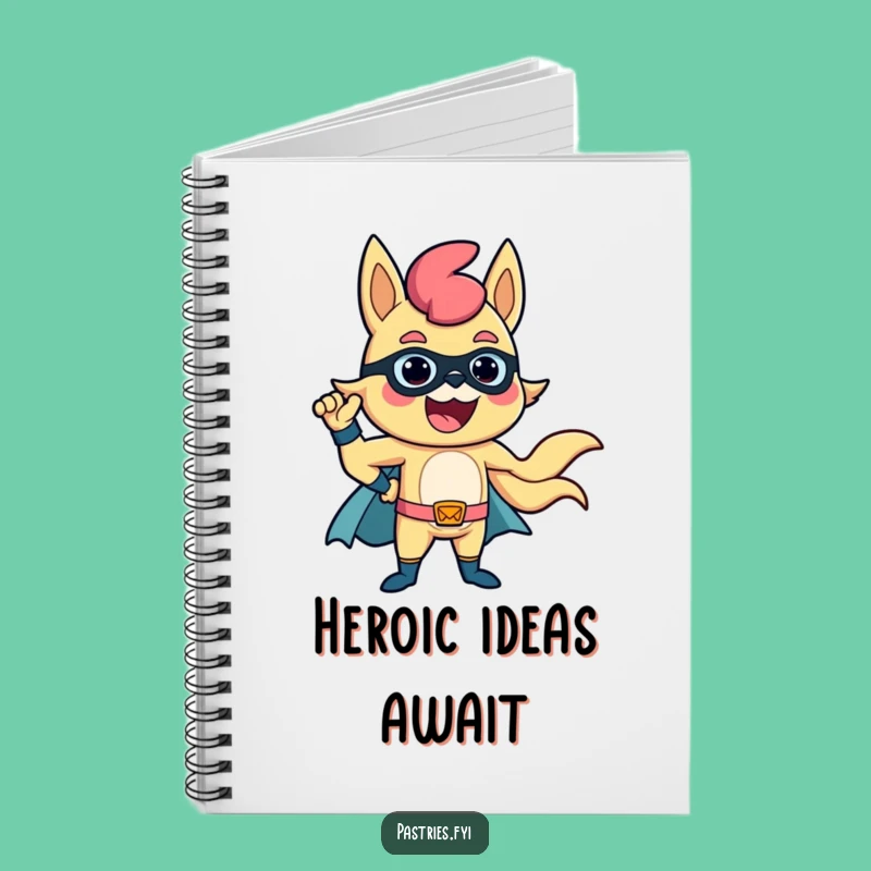 Funny Churro Superhero Notebook: Heroic Pose Journal, Inspiring Funny Gift