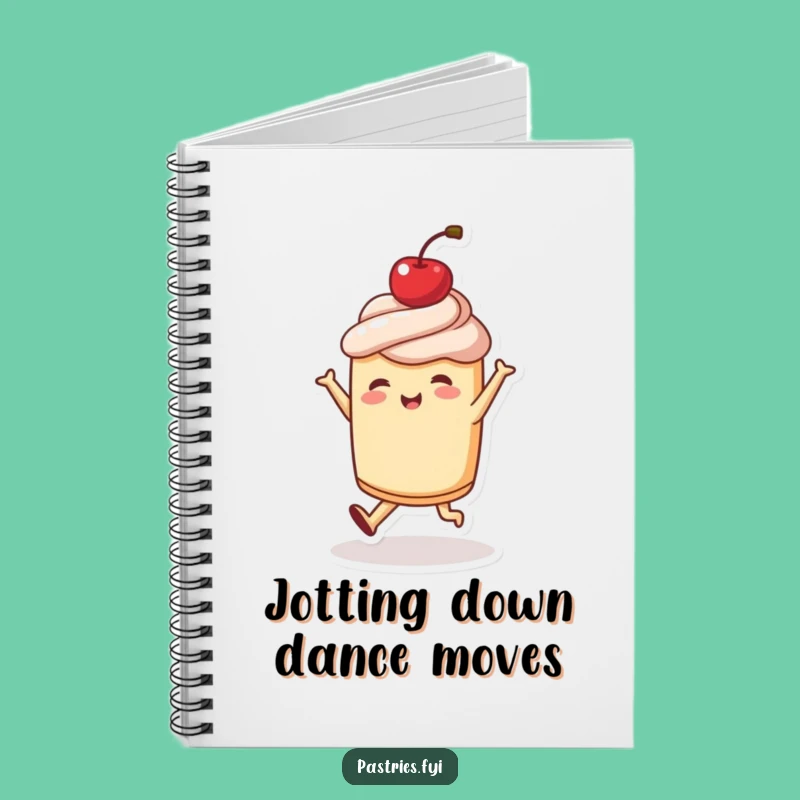 Funny Dancing Pastry Notebook - Hilarious Journal for Joyful Ideas