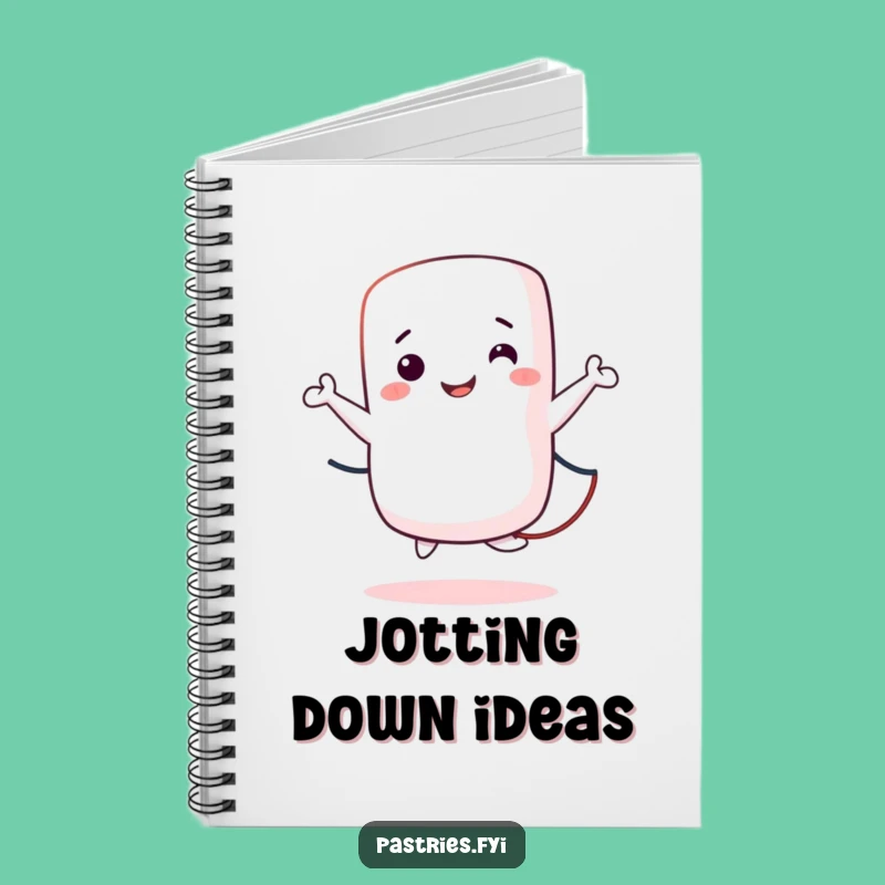 Funny Marshmallow Jumping Rope Notebook: Jot Down Ideas with Cartoon Charm!