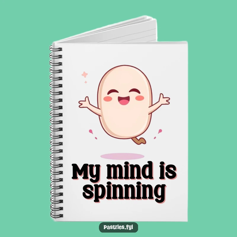 Funny Macaron Pirouette Notebook - Journal Comedic Pastry Ideas