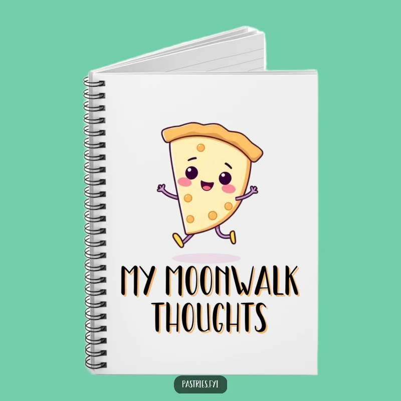 Funny Pie Moonwalk Notebook: Jot Groovy Ideas with a Character