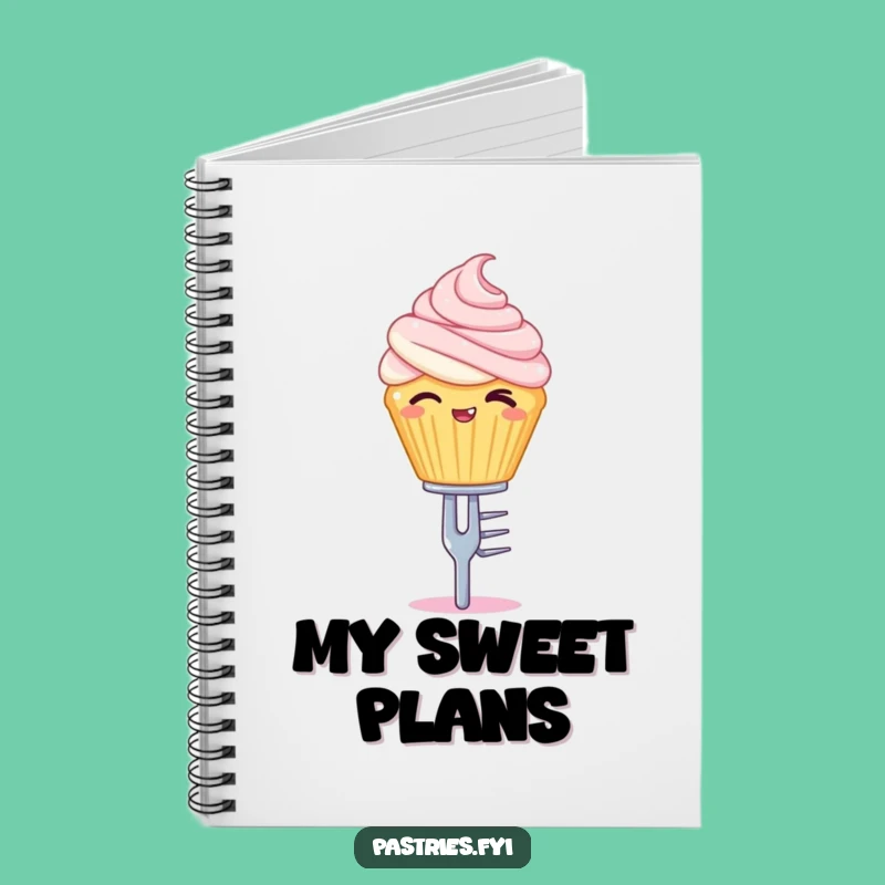 Funny Cupcake Notebook: Winking Treat for Balanced Journaling and Ideas