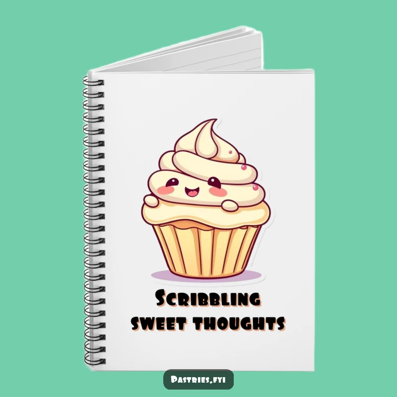 Funny Giggling Cupcake Notebook - Hilarious Journal for Sweet Ideas