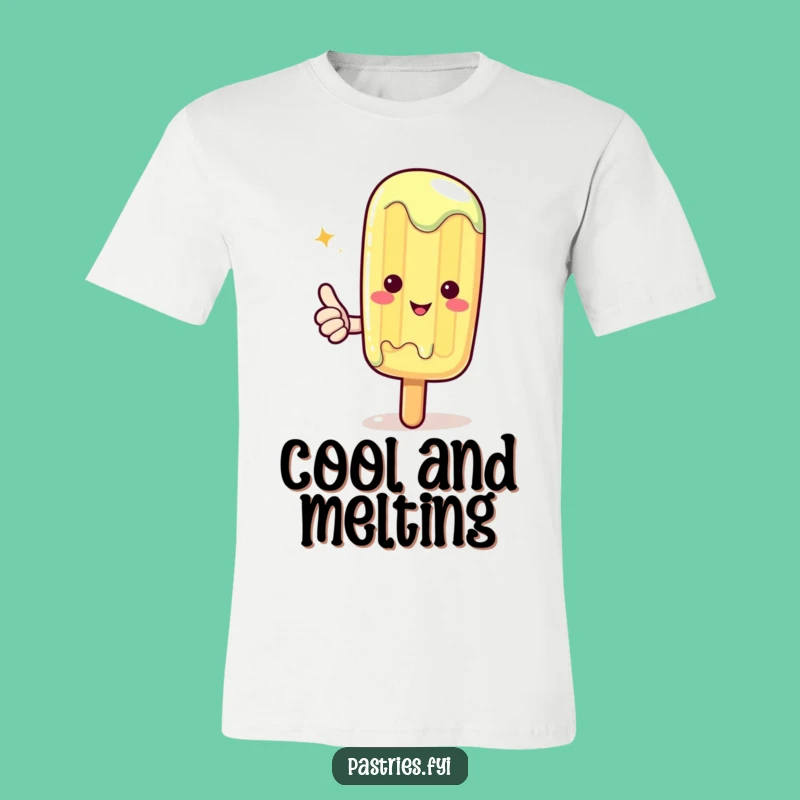 Funny Kawaii Popsicle Thumbs Up T-Shirt: Cool Vibes Only!