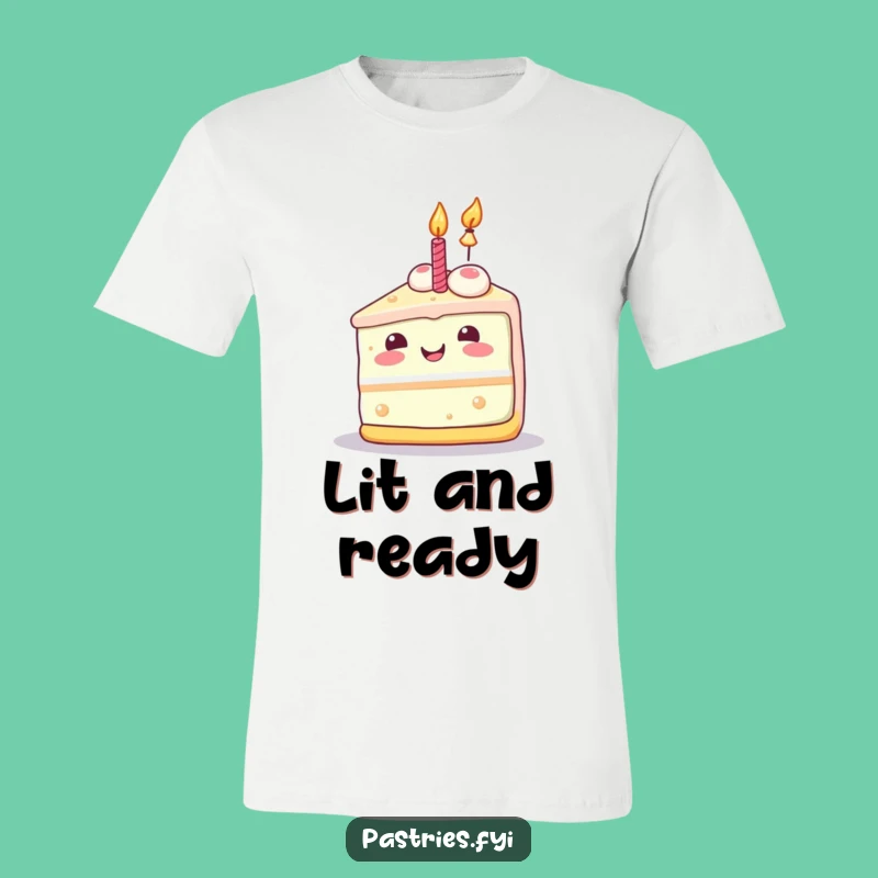 Funny Birthday Cake T-Shirt: Joyful Kawaii Style for Celebrations Gift