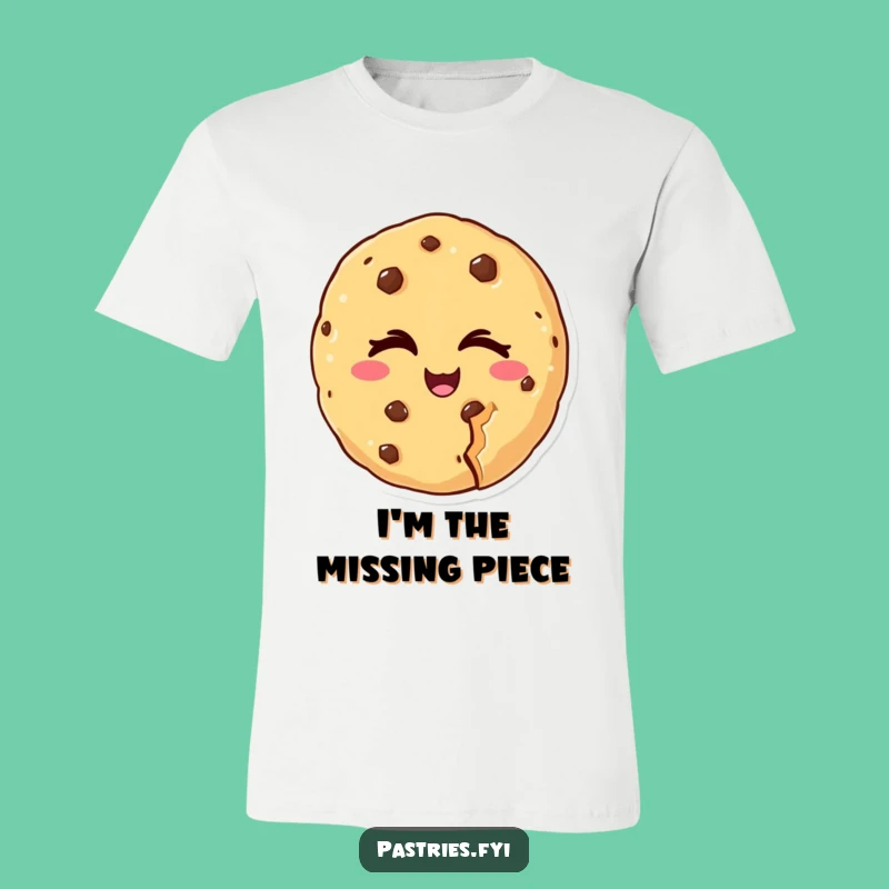 Funny Winking Cookie T-Shirt - Cheeky Bite Taken Tee