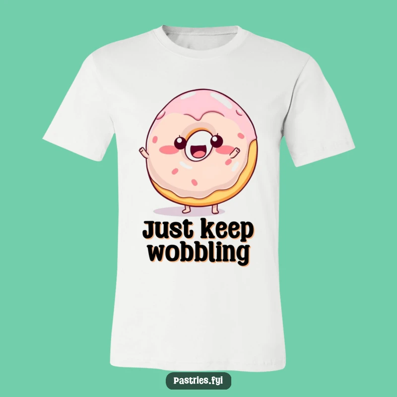 Funny Wobbly Donut T-Shirt: Playful Jelly Character Tee for a Sweet, Hilarious Outfit