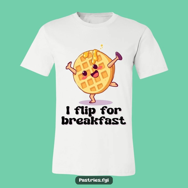 Funny Waffle Cartwheel T-Shirt: Embrace Your Inner Playful Foodie