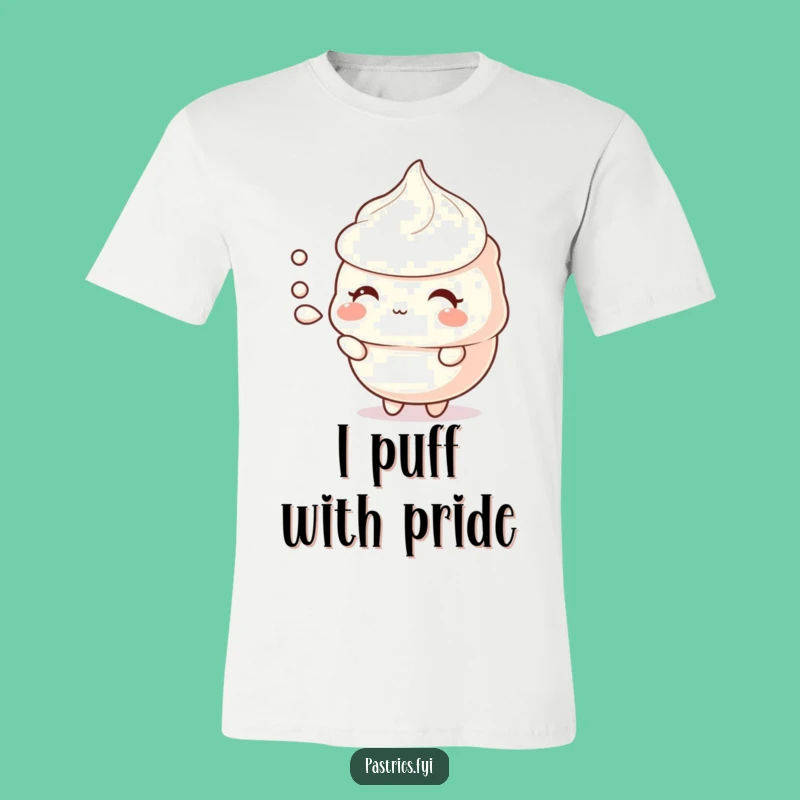 Funny Meringue Puff T-Shirt: Gentle Humor for Shy Personalities