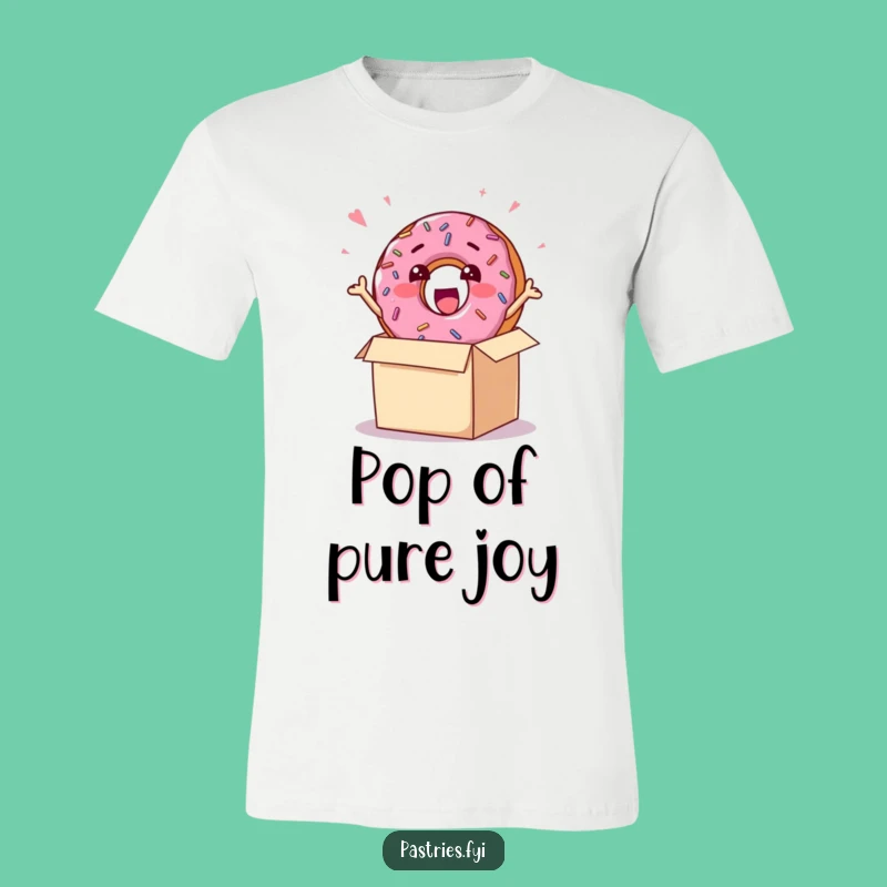 Funny Donut Burst Tee - Excited Sprinkle Shirt for Dessert Lovers