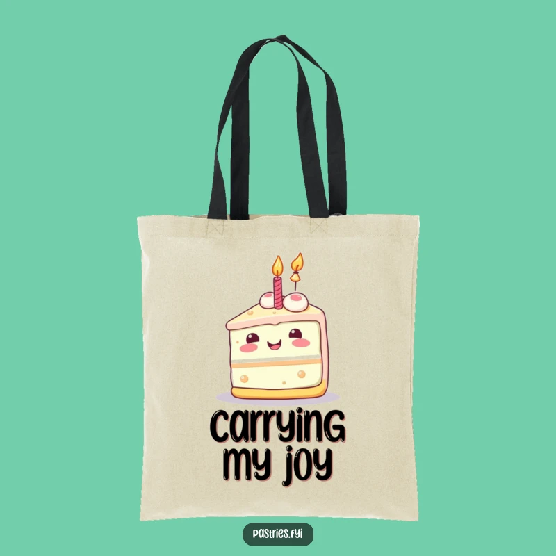 Funny Birthday Cake Tote Bag: Carry Joy in Kawaii Celebration Style