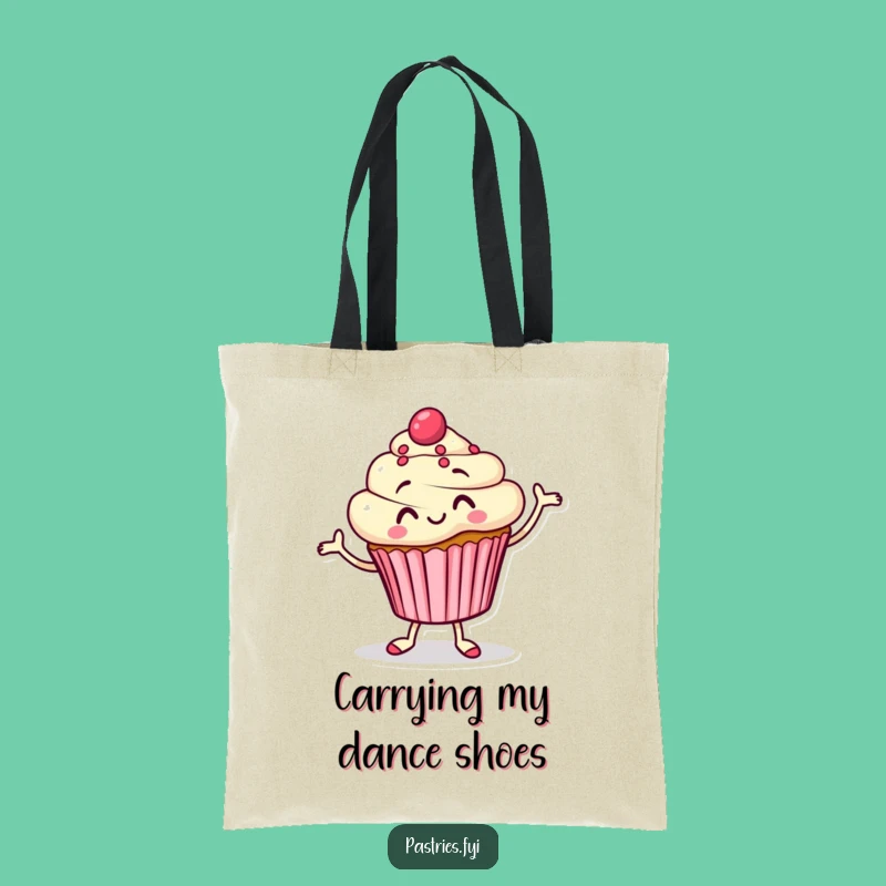 Funny Cupcake Jigging Tote Bag: Carry Your Sweetness and Smiles!