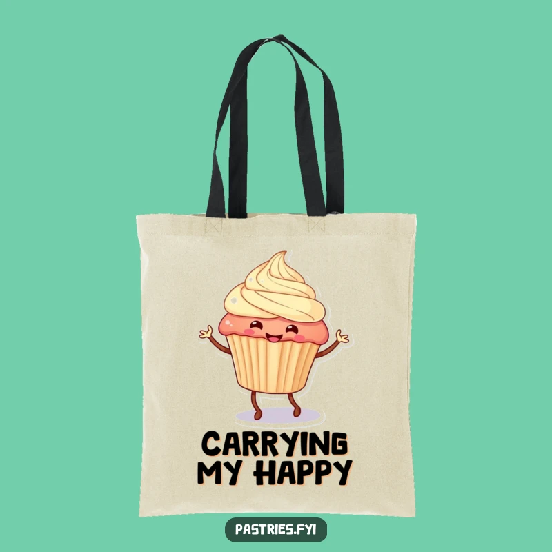 Funny Jigging Cupcake Tote Bag - Carry Your Essentials with Hilarious Style