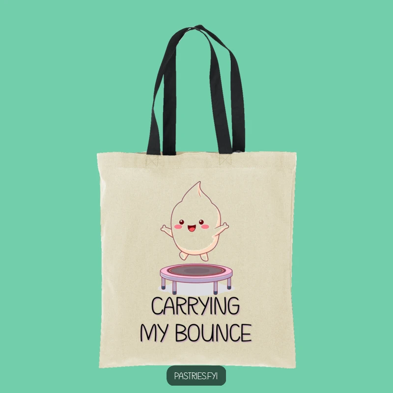 Funny Kawaii Meringue Tote Bag: Carry Your Essentials with Bubbly Charm